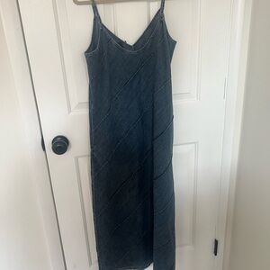 Denim maxi dress